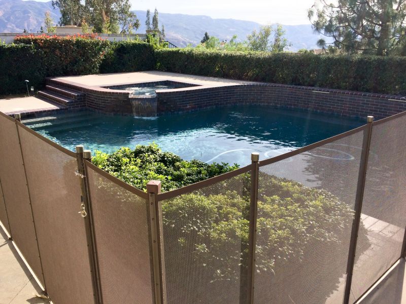 Secure Mesh Pool Enclosure